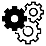 Icono de Gestión Inteligente y Eficiente